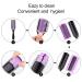 2-Piece Hair Brush Set for Curly Hair Styling - Nylon Bristle Styling Brush & Travel Hair Brush with Anti-static Pad - Purple - Buy Online on GoSupps.com