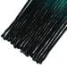 Handmade 24 Synthetic Dreadlock Extensions - 0.6cm Thin Crochet Braids in Green | Soft Hip-Hop Style - 20 Strands - Buy Online on GoSupps.com