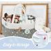 Lemonfilter Baby Diaper Caddy Organizer  Nursery Storage Bin Changing Table Organizer Basket with Muslin Burp Cloth (Star) - Buy Online on GoSupps.com