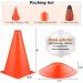 LANNEY 9 Inch Orange Sports Cones 24 Pack - Training & Agility Field Markers for Soccer, Football, Basketball Practice - Plastic Traffic Cones for Outdoor & Indoor Activities - Buy Online on GoSupps.com
