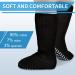 Extra Wide Diabetic Socks for Swollen Feet - Non Slip Grips for Men | Ideal for Edema Neuropathy Lymphedema Bariatric - Black - Buy Online on GoSupps.com