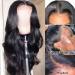 18 Body Wave Lace Front Wig - 4x4 Closure Human Hair for Black Women | 150% Density Pre-Plucked Brazilian Virgin Hair - Buy Online on GoSupps.com