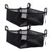 Wheelchair Storage Bag - Rollator Underseat Organizer Lightweight Elderly Walker Basket Basket Pouch for Rollator Elderly Walker Basket Scooters Shopping Black (Black)