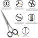 KIMEX LONDON Professional Hairdressing Scissors-Hairdressing Scissors Hair Thinning Scissors Set and Hair Scissors 6.0 inch + Presentation Case/Box + Black Comb Silver. - Buy Online on GoSupps.com