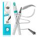Ey brow pencil with 4 tip micro head liquid eyebrows microblading pen eyebrow pencil micro 4 point brow pen long-lasting waterproof natural eyebrow make-up (#5 smoke gray)
