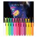 Blacklight Eye Liner 12 Colors Rainbow Glow Neon Makeup Graphic Eye Liners - Waterproof Smudge-Proof Colorful Eye Makeup For Festival Makeup Glow Brightly Under UV Lights