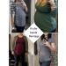 Love2Mi Maternity Nursing Shirt - Layered Design Wrap Top in Purple - Buy Online on GoSupps.com