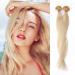 Silk-co U Tip Hair Extensions Human Hair Real Remy Keratin Nail Tips 100g 100S Strands #60 Platinum Blonde 22inch Long Straight