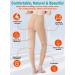 MAGANG Compression Pantyhose XX-Large 15-20mmHg - Footless Waist High Support Stockings for Varicose Veins, Edema, Swelling - Unisex Medical Pantyhose for Nursing - Beige - Buy Online on GoSupps.com