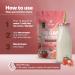 Ori Gin 100% Natural Vegan Protein Powder - 25g Plant-Based Protein Easy to Digest Strawberry Flavor European Pea & Pumpkin Seed 830g - International Shipping Available - Buy Online on GoSupps.com