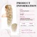 REECHO 26 Long Beach Wave Drawstring Ponytail Extension - Dark Blonde with Light Ends | Synthetic Hairpiece for Women - Buy Online on GoSupps.com