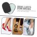 NOLITOY Heel Pad Set - 8 Pairs Shock-Absorption Rear Half Pads for High-Heeled Shoes - Comfort Sole Inserts in Black (9.52x7x0.8cm) - Perfect for Foot Support - Buy Online on GoSupps.com