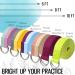 TECEUM Spring 2023 Yoga Strap Cotton 8 ft - Adjustable Non-Slip Belt for Yoga, Pilates & Physical Therapy - Mixed Blueberry - Buy Online on GoSupps.com