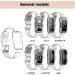 Kakurookie 2 Pack Compatible Bands with Case for Fitbit Luxe/Inspire Series - Rugged & Shockproof Design - Black+Clear - Men/Women - Buy Online on GoSupps.com