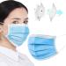 200PCS Blue Disposable Face Masks 3-Ply Non-Woven | Breathable & Comfortable for Industrial Use | Protects Against Droplets & Dust - Buy Online on GoSupps.com