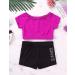 YiZYiF Girls 2 Piece Active Outfit Set for Gymnastics/Dancing Black&rose 5-6 - Buy Online on GoSupps.com