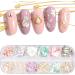12 Colors 3D Irregular Nail Art Abalone Slices Colorful Nail Art For Shell UV Gel Nail Sequ Nail Art Shell Slices CT30 - Buy Online on GoSupps.com