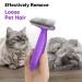 FLUFFEE Pet Grooming Brush for Shedding - Professional Deshedding Tool with Replaceable Combs for Cats and Dogs - Purple - Buy Online on GoSupps.com