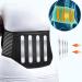 Self Heating Back Brace with Steel Support for Men & Women | Versatile Pain Relief for Office Workers & Athletes (L - Buy Online on GoSupps.com