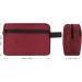 Men's Portable Waterproof Toiletry Bag - Red | Travel Wash & Shaving Kit | Gym & Bathroom Makeup Organizer with Handle - Buy Online on GoSupps.com