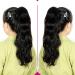 Ponytail Extension Body Wave Drawstring Ponytail Human Hair Extensions 12-26 Inch Brazilian Remy Hair Clip In Wave Ponytail Hair Pieces for Women Ponytail Hairpiece for Women (Color : Black Size : 18 Inch 100g Black - Buy Online on GoSupps.com