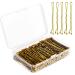 Hair needles 200 pieces of shaft shape hair clips with box for women lady girls children children hairpin-haired hair handle hair clip hair clip Bulk hair jewelry gold