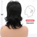 Bestung Short Black 80s Mullet Wig with Bangs - 12 inch Synthetic Hair for Daily & Party Wear - Women's Costume Cosplay Wig (Black) - Buy Online on GoSupps.com