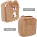 Period Bag - Menstrual Cup Holder & Nursing Pad Storage Pouch - Cute Cartoon Design - Travel Friendly - Brown - Buy Online on GoSupps.com