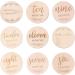 TOYANDONA Wooden Monthly Milestone Photo Cards - Double Sided Birthday & Baby Milestone Discs for Photo Props - Buy Online on GoSupps.com