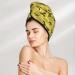 Bees & Dandelions Microfiber Hair Towel Wrap | Soft Super Absorbent Coral Velvet for Long Curly & Thick Hair Quick Dry & Convenient - Buy Online on GoSupps.com