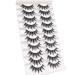 Losha 18mm Spiky Anime Fake Eyelashes 10 Pairs Handmade Faux Mink Lashes Pack - 02 Wet Look Lashes - Buy Online on GoSupps.com