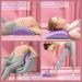 Vnklomes 2-in-1 Back & Neck Support - Lumbar Vertebrae Cushion for Pain Relief - Orthopedic Stretcher (Violet) - Buy Online on GoSupps.com