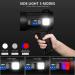MIXILIN Rechargeable Spotlight 150000 Lumens Handheld Hunting Flashlight with Cob Light, Solar Panels | Lightweight, Super Bright for Hunting, Boating, Camping - Black - Buy Online on GoSupps.com