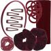 Topkids Accessories 28pc School Hair Accessories Gift Set Hair Accessories for Girls Hair Clip Hair Colour Girls Hair Accessories Gift Set Hair Clip Hair Band Hair Bands for Girls (Burgundy) - Buy Online on GoSupps.com