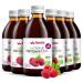 Organic raspberry juice 6 Pack (6x250ml) - organic pure raspberry -thirk juice - 100% cold -pressed raspberry mother juice - without dyes without sugar without GMO without preservatives - vegan - Berriespolska raspberry 250 ml (6 Pack)
