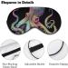 Colorful Painted Octopus Sleep Eye Mask for Women Men - Elastic Strap for Sleep Travel Nap - Buy Online on GoSupps.com