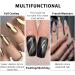 Gold Liner Gel Nail Polish - Metallic Gold Gel Liner Nail Art - 3D Mirror Effect Painted Drawing Nail Gel with Thin Brush - 10ml Glossy Chrome Gel Soak Off UV/LED Nail Art Manicure - Buy Online on GoSupps.com