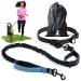 Jogging lines for dogs to walk jogging hiking |2 in 1 jogging line and normal dog leash for large and medium -sized dogs with double handle |Belly belt dog leash blue for a dog