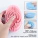 Silicone Body Scrubber Loofah 2 Pack - Exfoliating Bath Brush for Shower - Shampoo Brush - Soft Silicone Body Scrub for Men Women - Pink & Blue - Buy Online on GoSupps.com