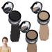 3 Pcs Root Touch Up Hair Powder Set Quickly Cover Up Hairline Powder Waterproof Hairline Shadow Powder for Women & Men Hair Powder with Soft Puff(Dark Curry + Light Curry + Black)