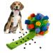 Larimu sniffing ball for dogs sniffing car sniffing toys interactive dog toys portable pet ball toy for small medium -sized dogs pet (green and rainbow)