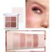 Eyeshadow Makeup Palette | 4 Colors Blendable Matte Shimmer Eye Shadow Pallet | Blendable Long Lasting Waterproof Makeup Palette Eyeshadow Cosmetics Makeup Pallet 03 - Buy Online on GoSupps.com
