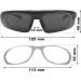Rapid Eyewear RX Polarizing Sunglasses Frame | Prescription Correction for Men & Women | Includes RX Optik Clip | Ideal for Driving & Sports - Buy Online on GoSupps.com