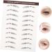 Beavorty 12 pcs eyebrow stickers black stickers tattoo eyebrow Imitation Eyebrow Tattoos 3d three-dimensional - Buy Online on GoSupps.com