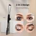 MSQ Folding Eyelash Comb and Eyebrow Brush Set - Metal Teeth, Spoolie Mascara Separator - Grooming Brushes for Defined Eyelashes and Eyebrows - Buy Online on GoSupps.com