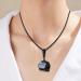 Crystal Necklace for Mental Health - Black Stone Spiritual Pendant for Meditation - Women's Pendant Necklaces for Working Home Shopping Dating Gathering Traveling Frifer - Buy Online on GoSupps.com