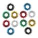 Healeeved 12 Mini toys rings for Kidcraft Play Set Finger pain rings spiky finger rings vibrating ring massage spring jewelry children's roller massager 2.8*2.8cm Image 1