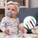 Iopykkoa 4-Piece Pacifier Chain Set | Cotton Clips for Boys & Girls | Pink & Blue Bib Sucker Chains - Buy Online on GoSupps.com