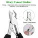 YINYIN Podiatrist Toenail Clippers - Professional Thick & Ingrown Toe Nail Cutters for Men & Seniors - Super Sharp Curved Blade Grooming Tool (Black) - Buy Online on GoSupps.com