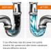 Pipe Unblocking Fluid Drain Pipe Clearing Fluid Hair Deodorant and Dredging Liquid Pipe Unblocking Solution Suitable for Bathroom Or Sink Drains and Kitchen (1pcs) - Buy Online on GoSupps.com